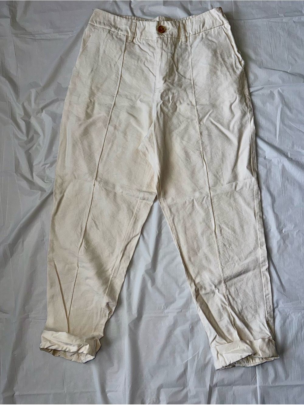 a new day ankle Cream Tapered Pants